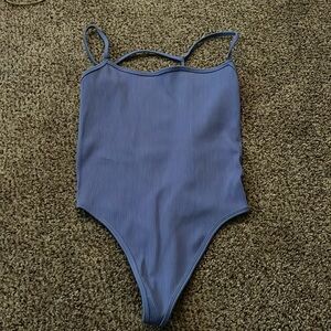 free people bodysuit w/ open back